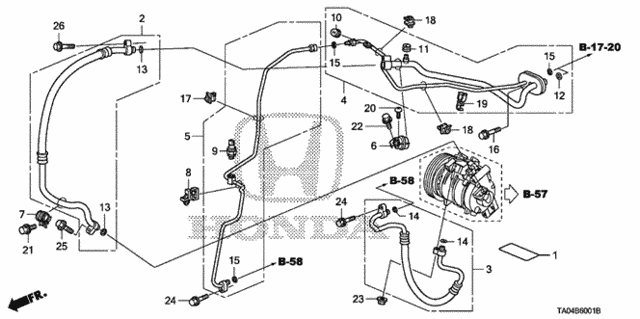 A/C Hoses - Pipes (L4) (2) for 2011 Honda Accord #0