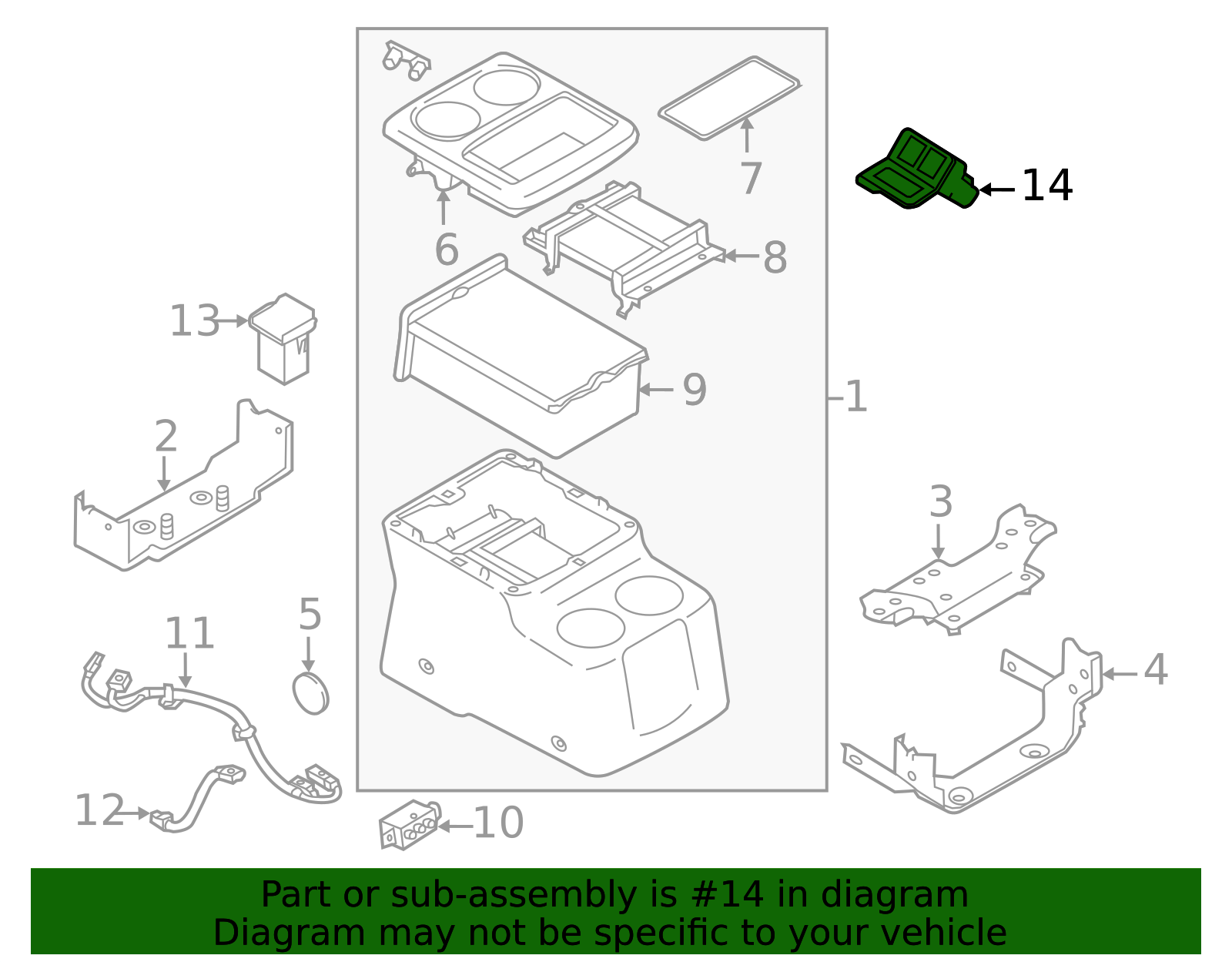 2011-2017 Nissan Quest Power Outlet 25327-1JA0B | OEM Parts Online