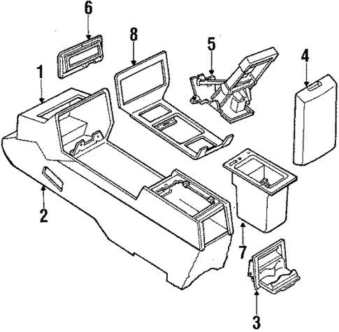 Center Console for 1990 Oldsmobile 98 #0