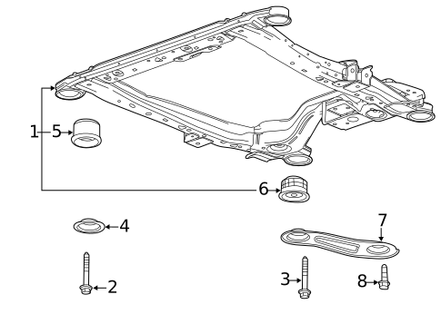 Suspension Mounting for 2010 Saab 9-5 #0
