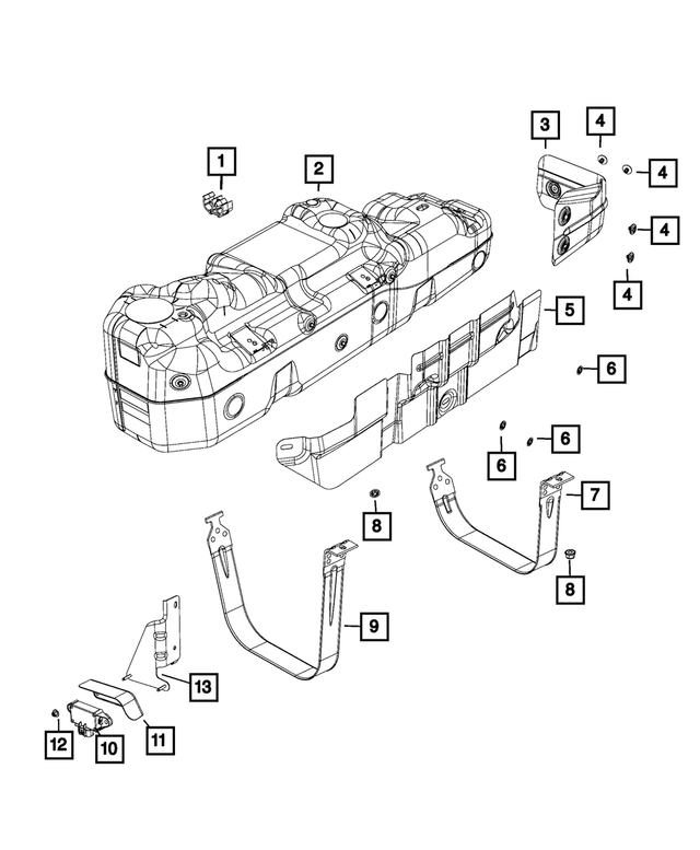 68242021AC - Fuel: Fuel Tank for Mopar Image image