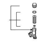 38115389D - : Filter Housing for Volkswagen: Beetle, Golf, Jetta, Passat Image