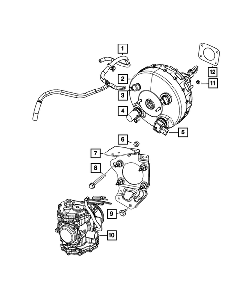 Power Brake Booster for 2009 Dodge Durango #0