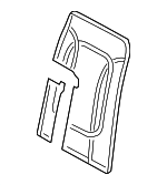 8E0881969BQAX - Body: Seat Back Panel for Audi: A4, A4 Quattro, RS4, S4 Image