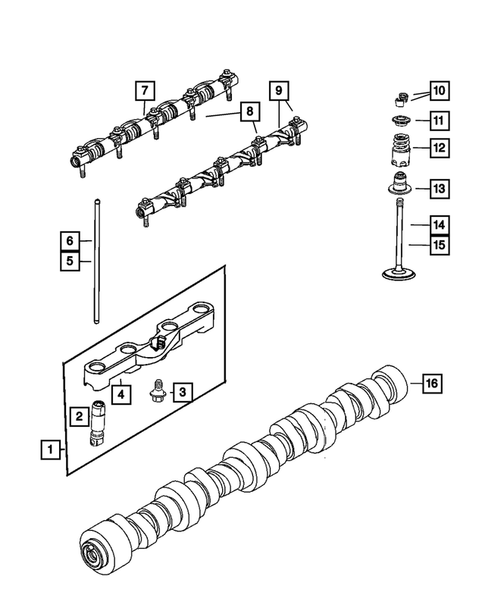 Camshafts and Valves for 2007 Dodge Ram 2500 #0