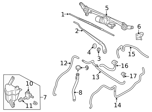 Wiper & Washer Components for 2011 Nissan Cube #0