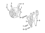 11515767 - Electrical: Alternator Bracket Bolt for GM Image