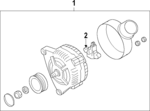 79903015JX - : Alternator for Audi: A6 Quattro Image