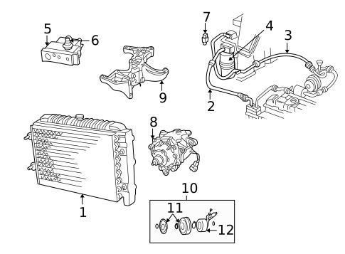 Condenser, Compressor & Lines for 1996 Dodge B3500 #0