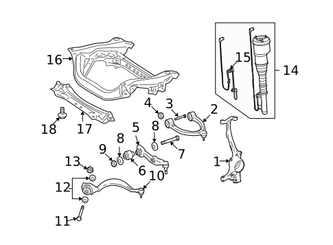 Suspension Components for 2013 Mercedes-Benz CL63 AMG #2