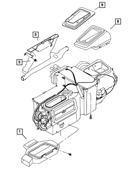 Air Ducts and Outlets for 2001 Jeep Wrangler #0