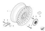 36107966289 - : Light Alloy Rim 36907111 for BMW Image