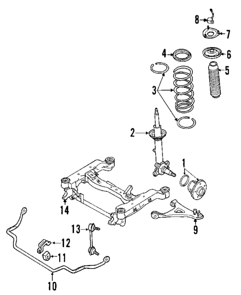 Suspension Components for 2004 INFINITI M45 #1