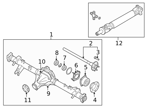 Axle & Differential for 2011 Nissan Frontier #0