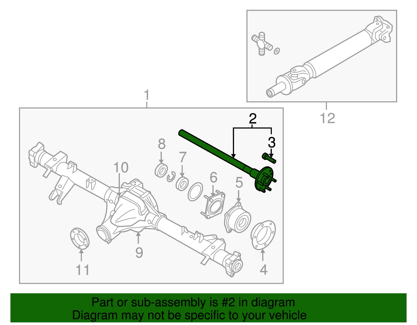 2005-2021 Nissan Axle Shaft Assembly 38164-EA010 | OEM Parts