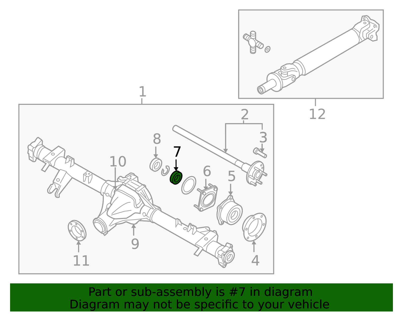 43070-7S200 - Drive Axle Shaft Bearing Spacer 2004-2025 Nissan