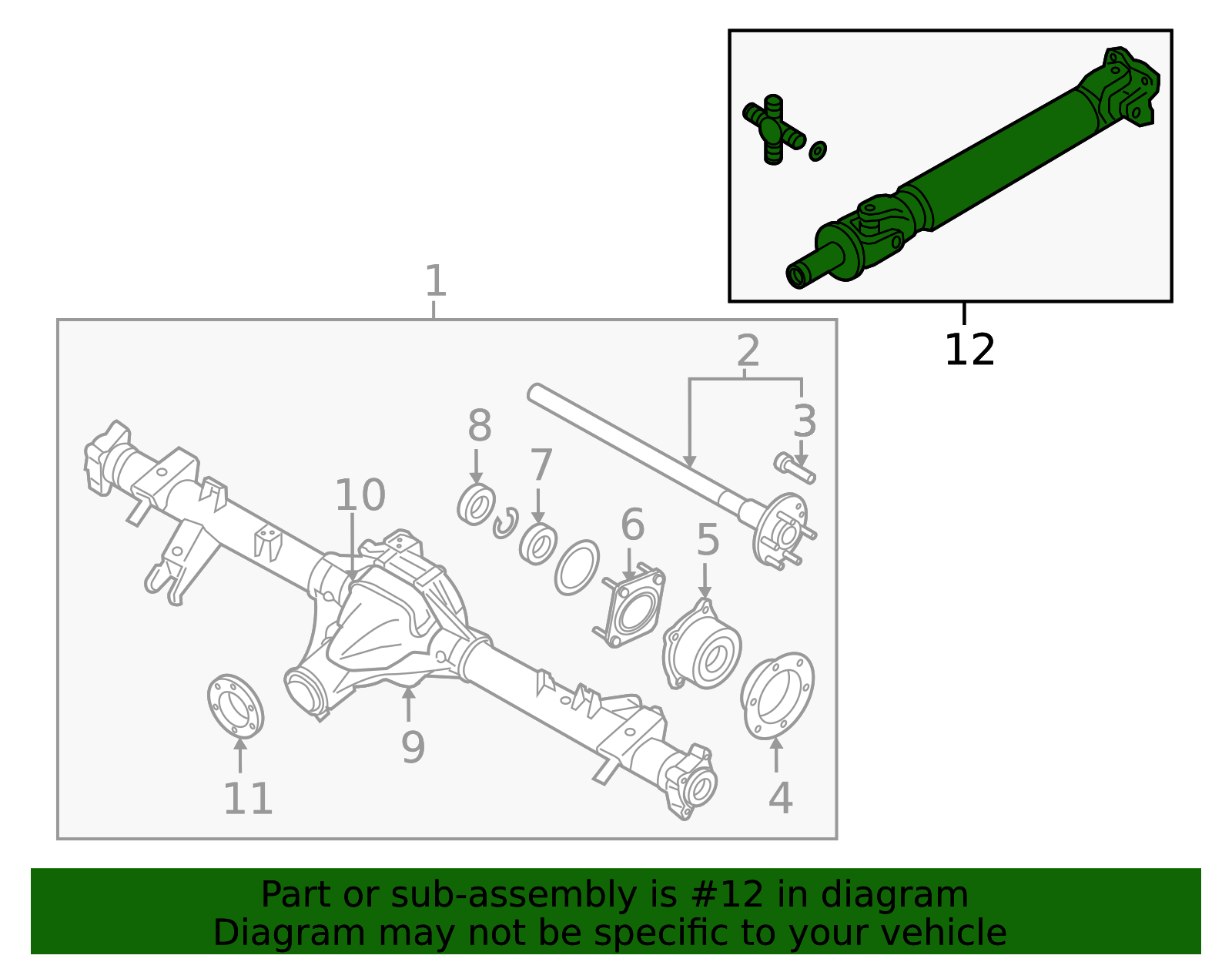 2005-2021 Nissan Frontier Drive Shaft Assembly 37300-ZZ72B | OEM