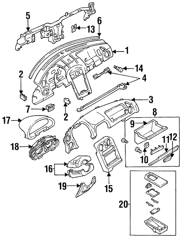 NA7564030D00 - : Glove Box Assembly for Mazda Image