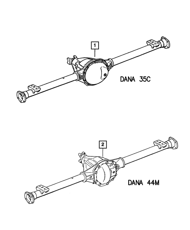 5103013AA - Rear Axle: Service Rear Axle for Mopar Image