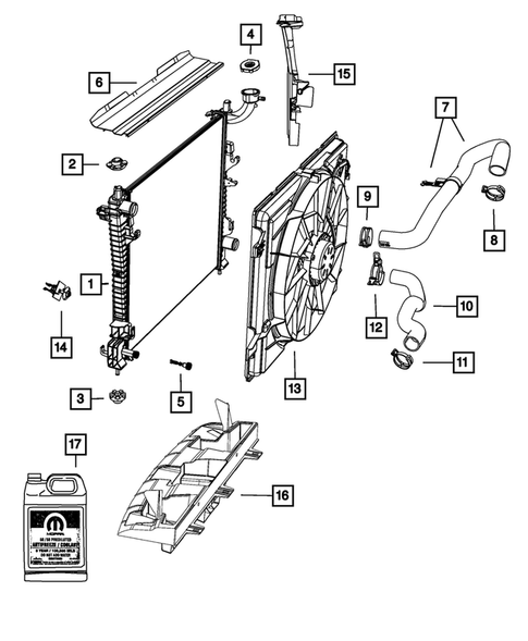 Radiator and Related Parts; Charge Air Cooler for 2012 Jeep Grand Cherokee #0