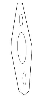 287512V000 - Exhaust: Front Muffler Gasket for Hyundai: Accent, Elantra, Elantra Coupe, Elantra GT, Elantra N, Equus, Genesis, Ioniq, Kona, Veloster, Venue Image