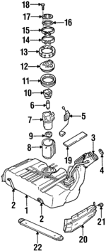 9119092 - Fuel System: Fuel Tank for Cadillac: Catera Image