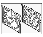 17428666816 - Cooling System: Fan Assembly for BMW: 230i, 230i xDrive, 330i, 330i xDrive, 430i, 430i Gran Coupe, 430i xDrive, 430i xDrive Gran Coupe Image