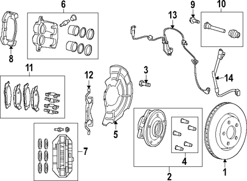 Brake Components for 2019 Dodge Durango #1
