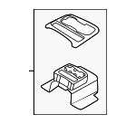 32226673 - Body: Rear Cup-holder for Volvo Image