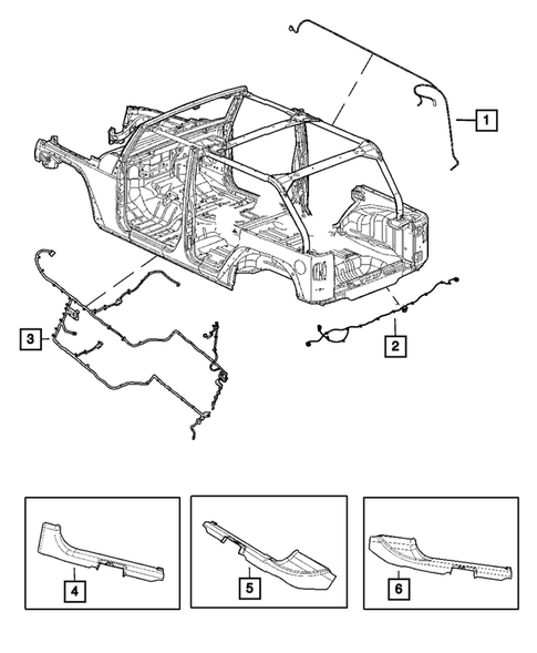 Wiring-Body and Accessories for 2017 Jeep Wrangler #0