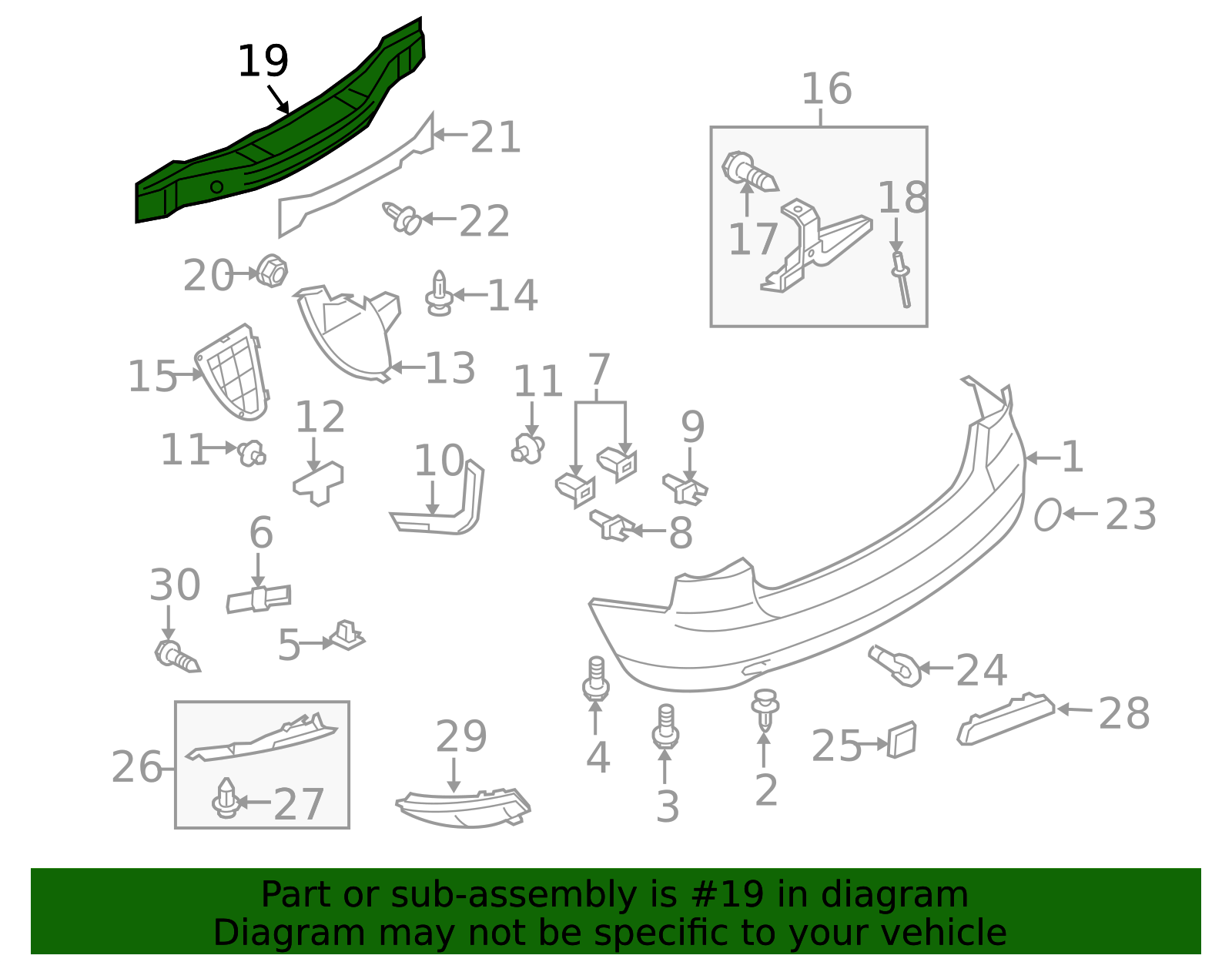 2010-2012 Mazda CX-7 Bumper Impact Bar EH14-50-260A | OEM Parts Online