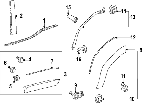 Exterior Trim - Rear Door for 2024 Toyota Land Cruiser #0