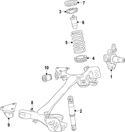 Rear Axle for 2018 Fiat 500L #0