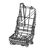68236632AA - Body: Seat Back Frame for Mopar Image