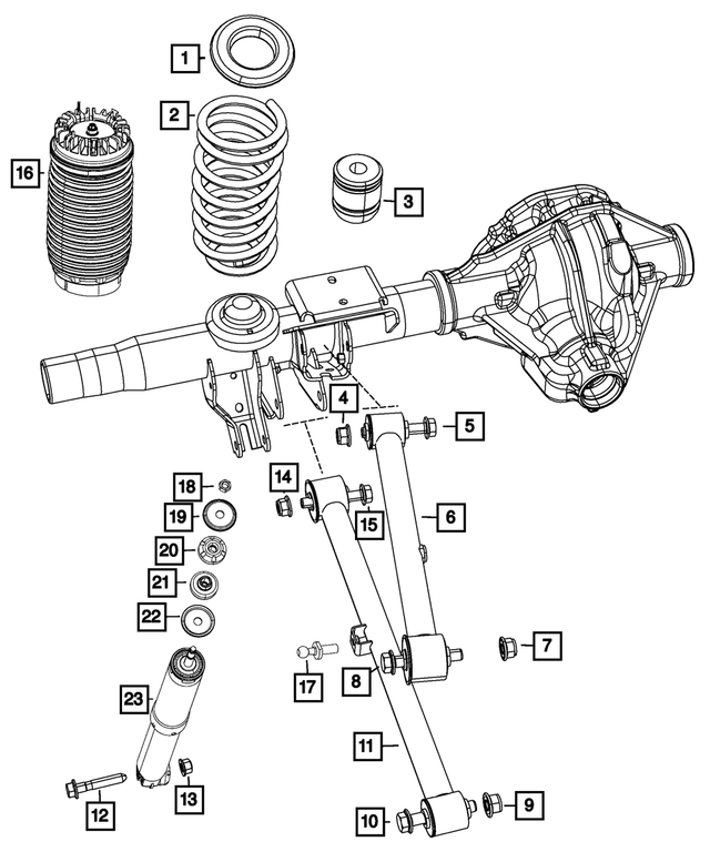 68384396AA - : Rear Coil Spring, Right for Mopar Image