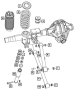 68384396AA - Rear Suspension: Rear Coil Spring, Right for Mopar Image