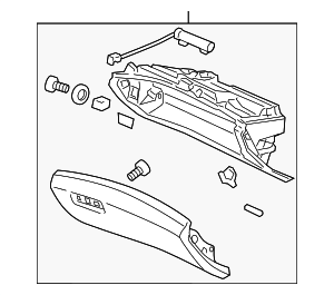 77501SJAA04ZB - : Glove Box Assembly for Acura Image