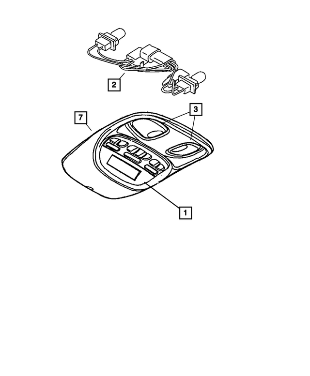 1AN73BD1AB - Interior Trim: Reading Lamp for Mopar Image