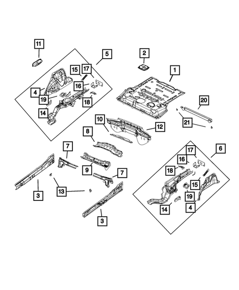 Floor Pans for 2016 Fiat 500 #0