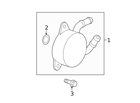 Trans Oil Cooler for 2012 Scion iQ #0