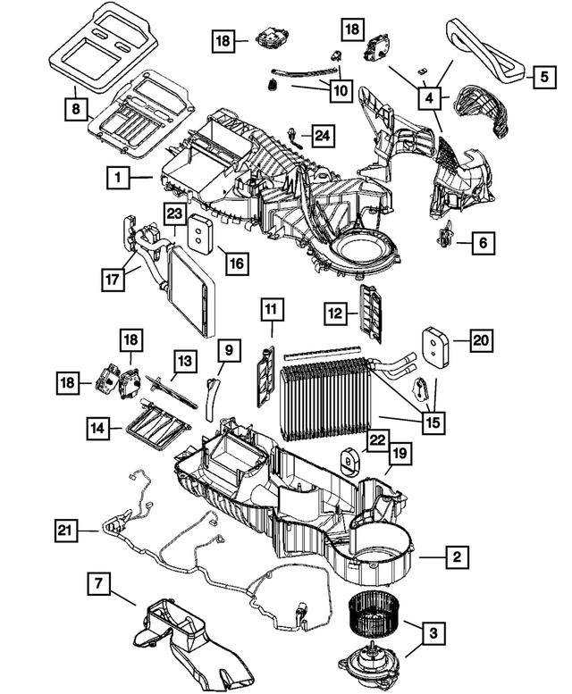5161070AA - Air Conditioners and Heaters: Floor Duct for Mopar Image