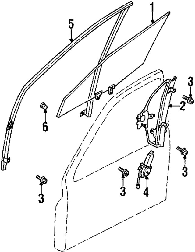 803307J105 - Body: Run Channel for INFINITI: G20 Image