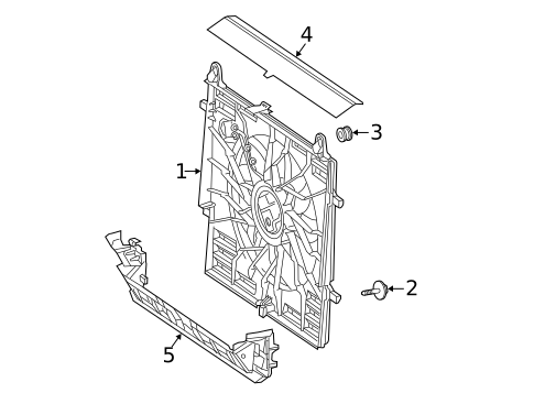 Cooling Fan for 2023 Mercedes-Benz Sprinter 1500 #0