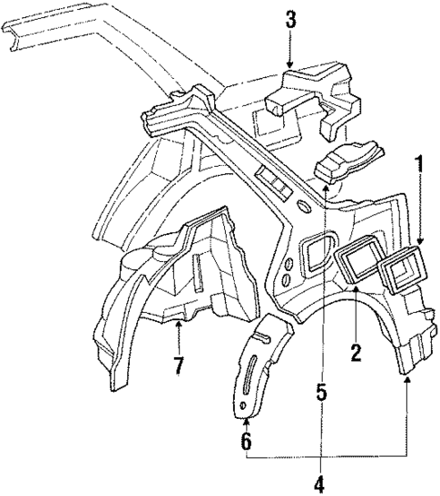 Inner Structure for 1989 Honda Civic #0