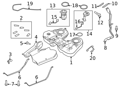 Fuel System Components for 2012 Ford Explorer #0