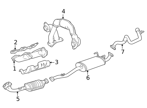 Exhaust Manifold for 1996 Toyota 4Runner #1