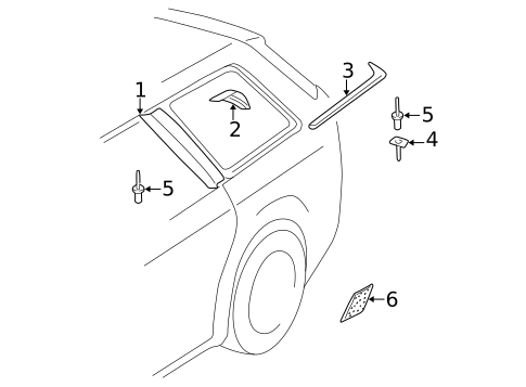 Exterior Trim - Quarter Panel for 2002 Audi S6 #0