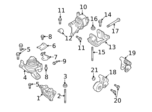 Engine & Trans Mounting for 2009 Ford Taurus X #0