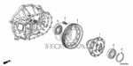 41200PNTA01 - Transmission - Manual: DIFFERENTIAL ASSY., HELICAL LIMITED SLIP for Honda Image