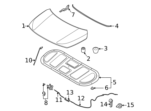 Hood & Components for 2023 Kia Seltos #0